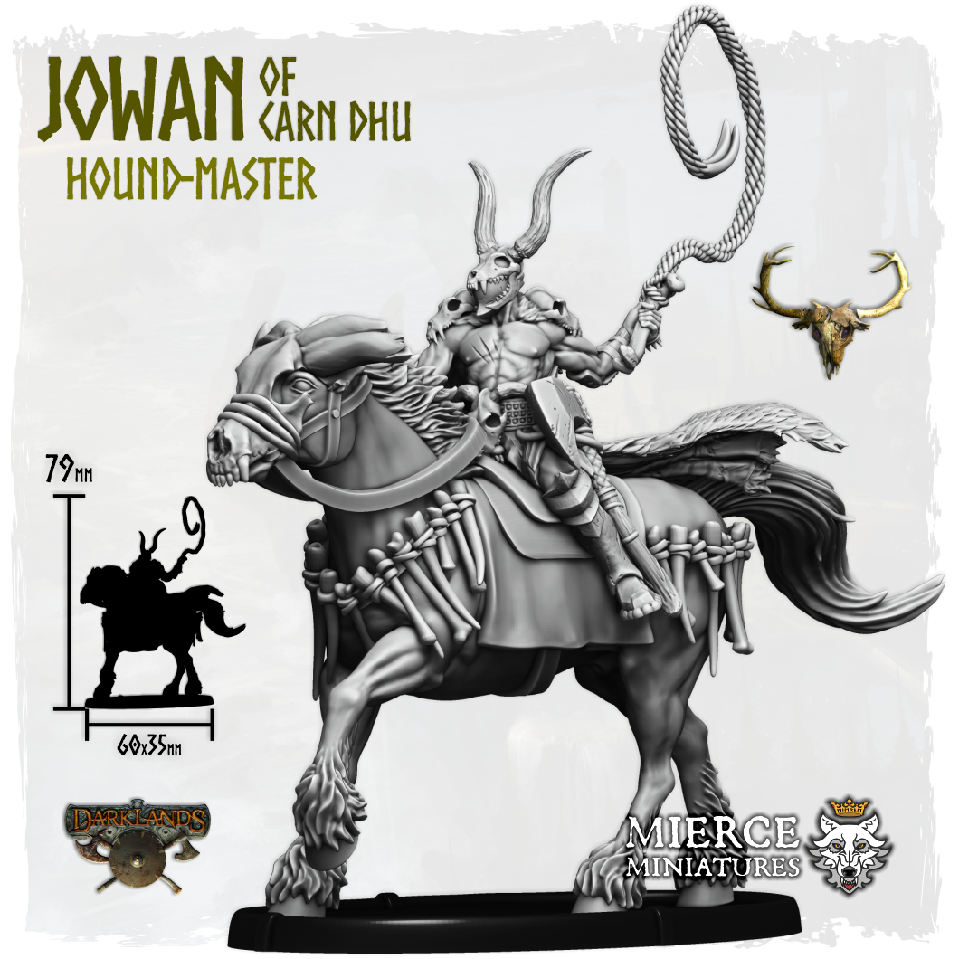 Jowan of Carn Dhu, Hound-Master on Margh