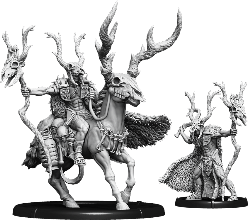 Kerazek, Augur-Drune on Foot and on Margh