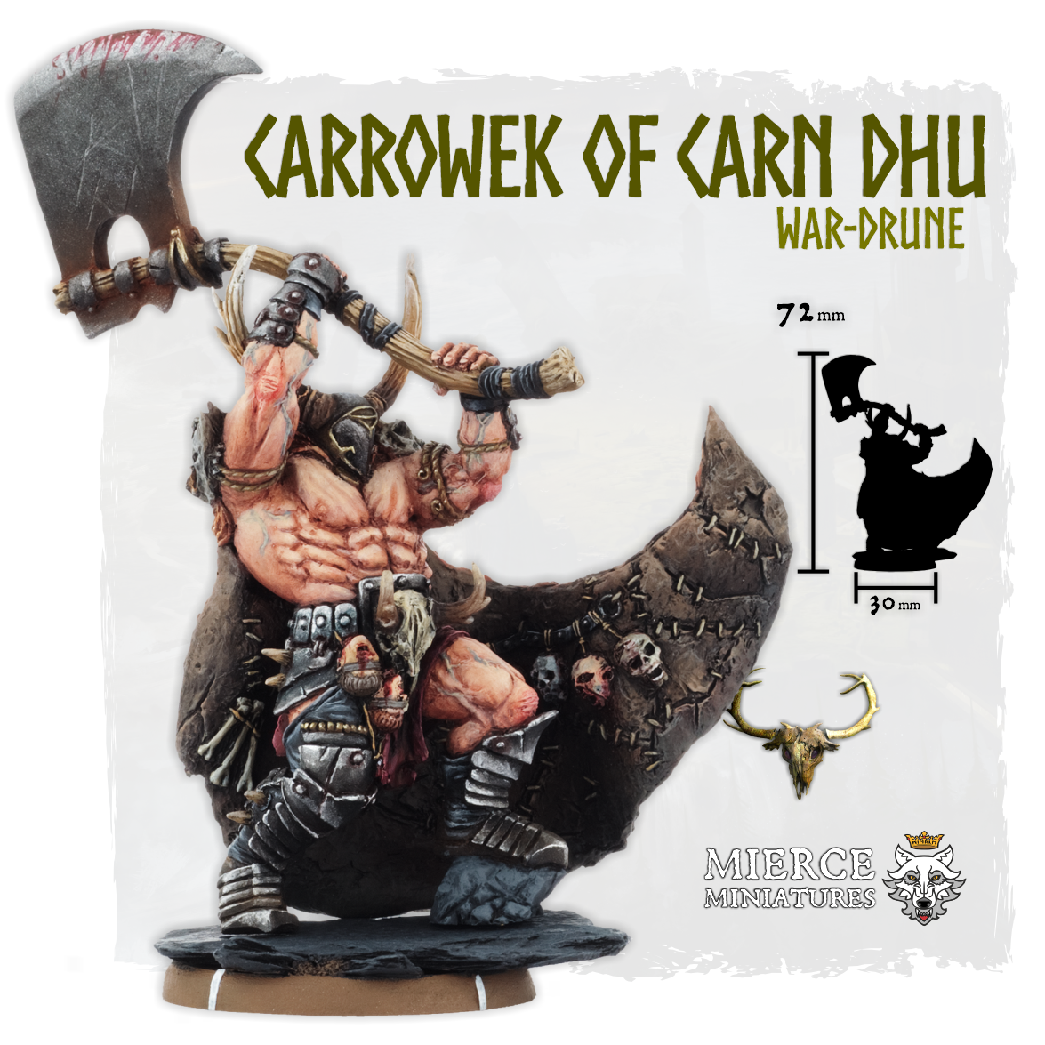 Carrowek of Carn Dhu, War-Drune on Foot