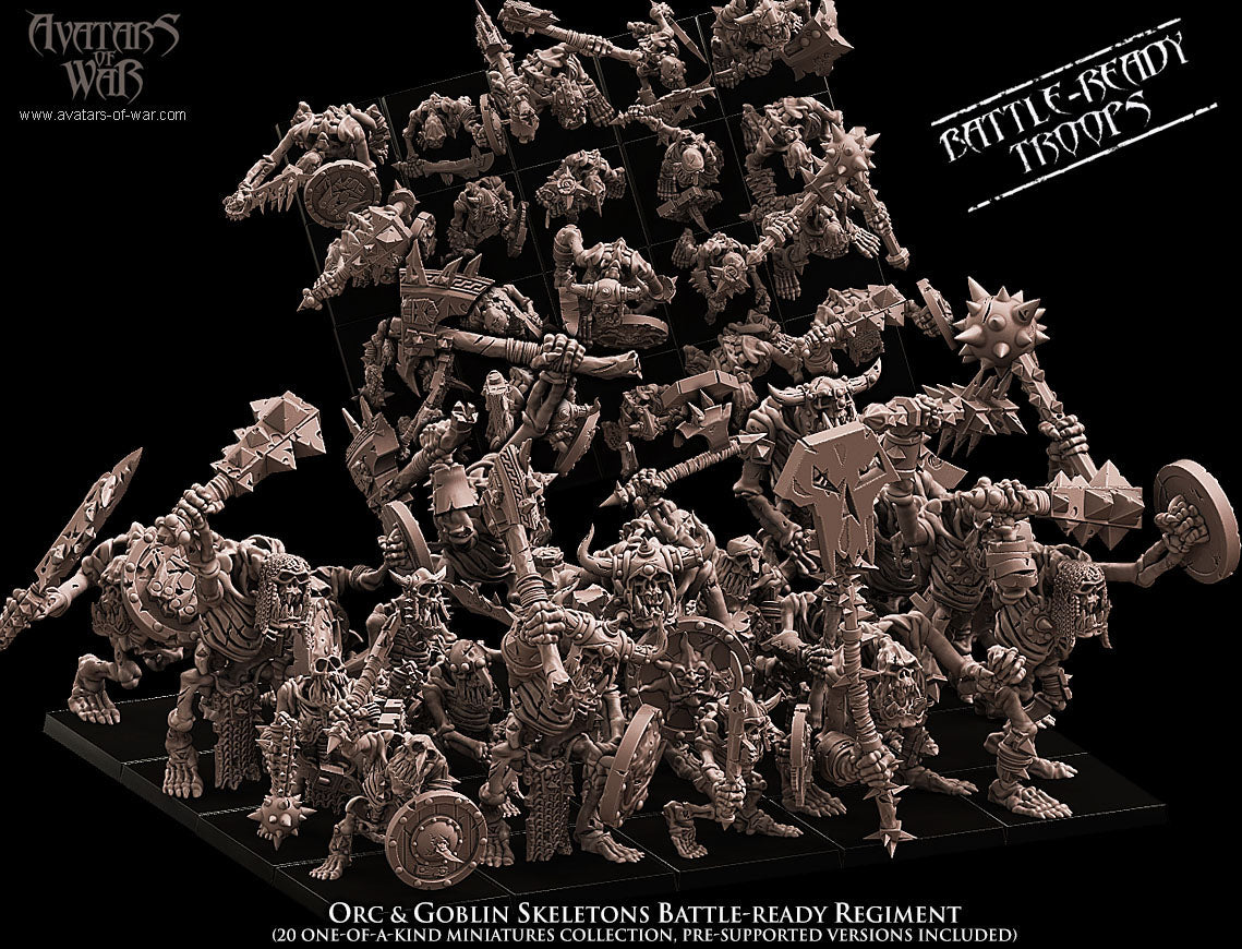 Orcs & Goblins Skeletons Regiment
