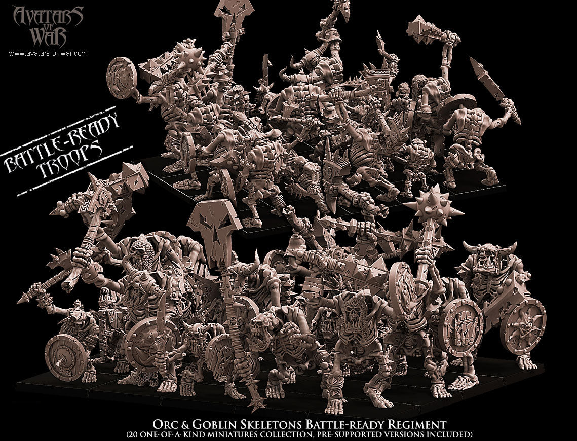 Orcs & Goblins Skeletons Regiment