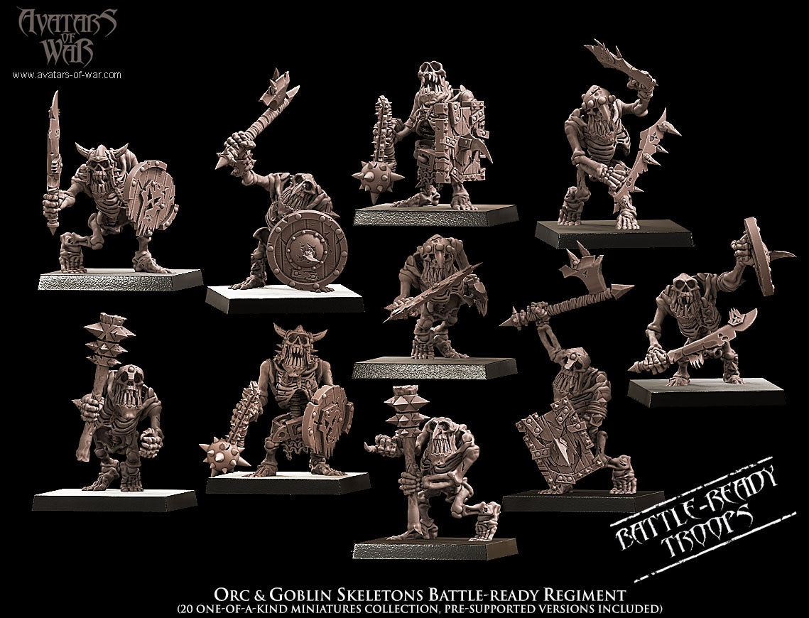 Orcs & Goblins Skeletons Regiment