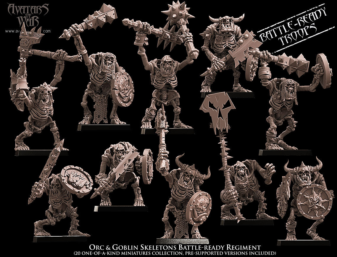 Orcs & Goblins Skeletons Regiment