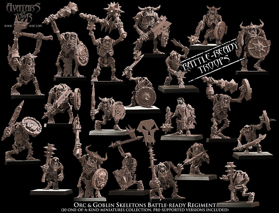 Orcs & Goblins Skeletons Regiment