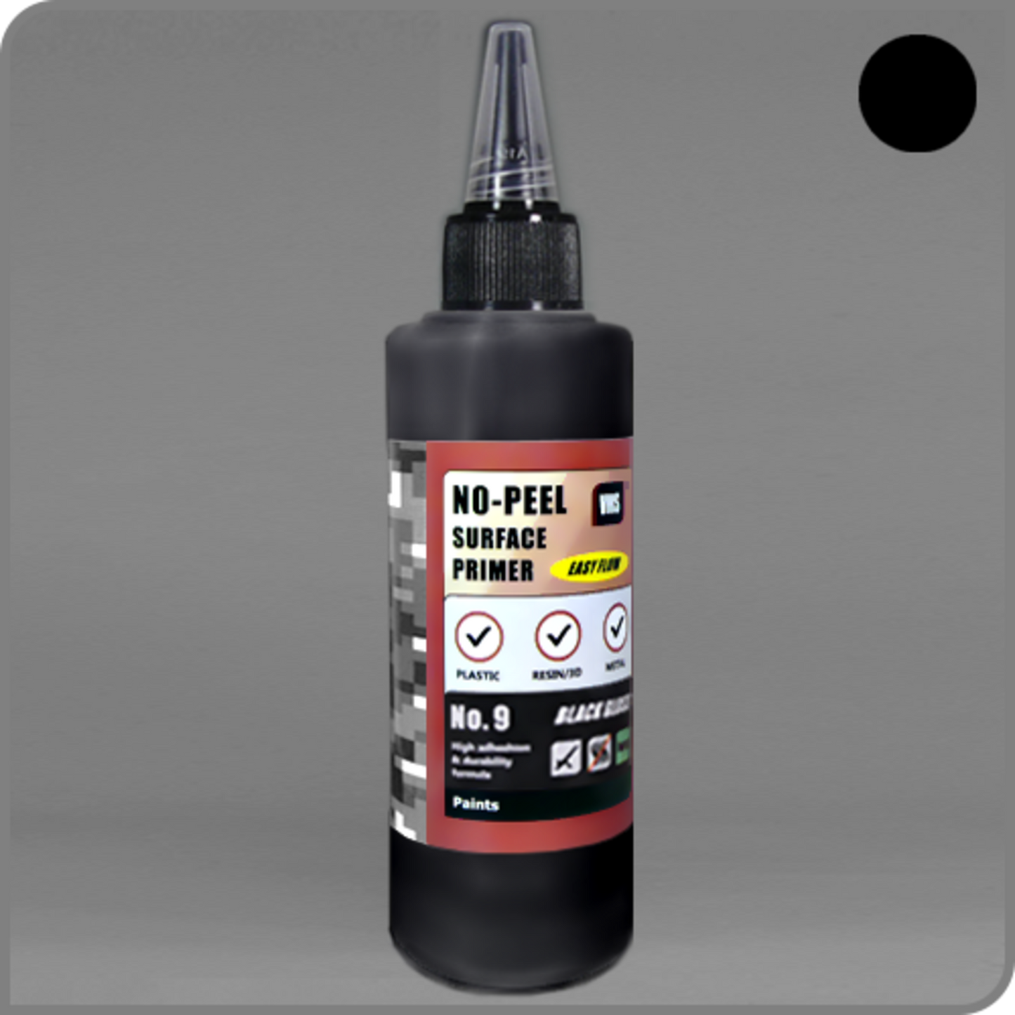 VMS No-Peel Primer Gloss Black (100ml)