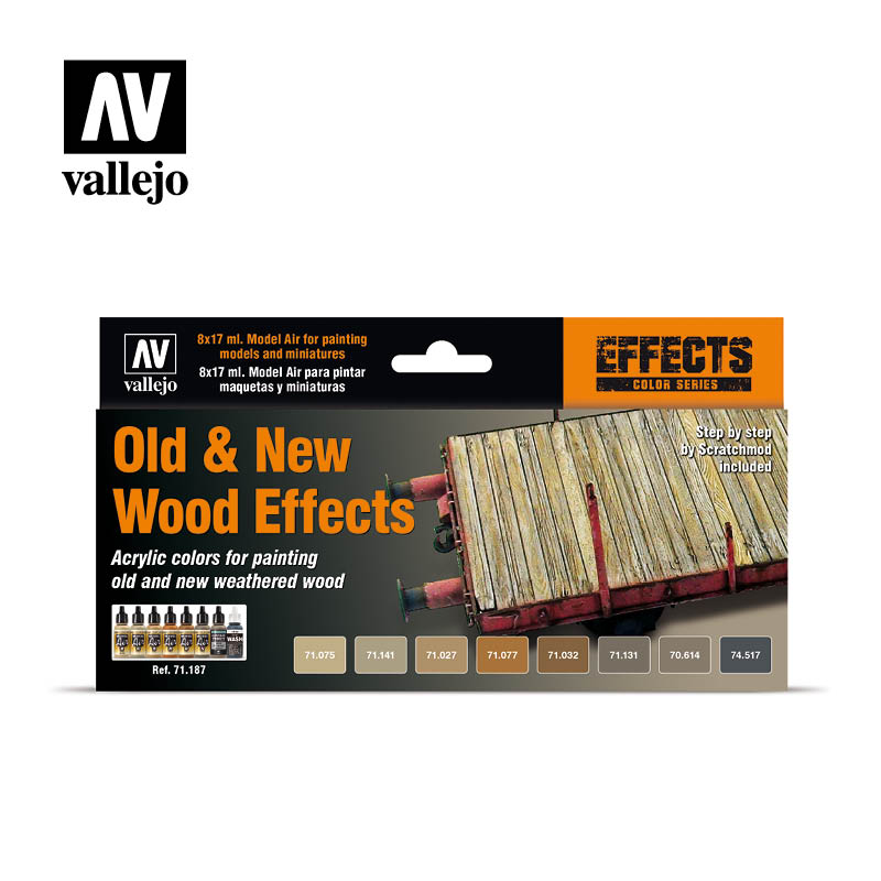 Vallejo Model Air Old and New Wood Effects Set