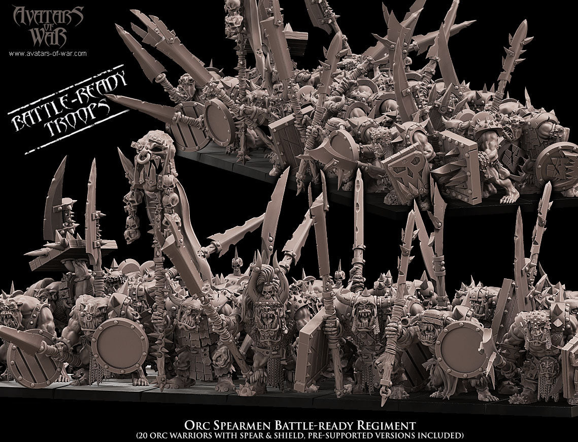 Orc Warriors with Spears Regiment