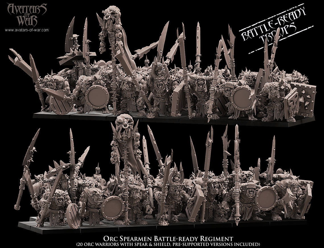 Orc Warriors with Spears Regiment