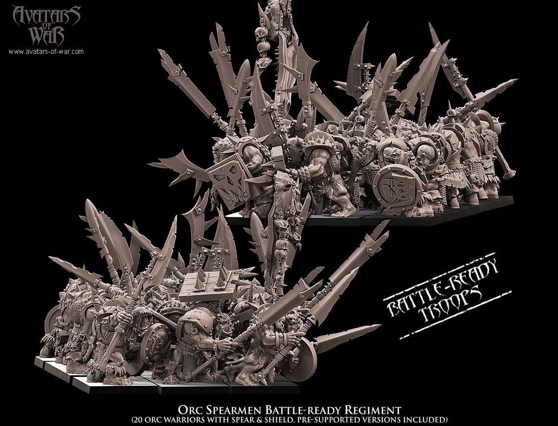 Orc Warriors with Spears Regiment