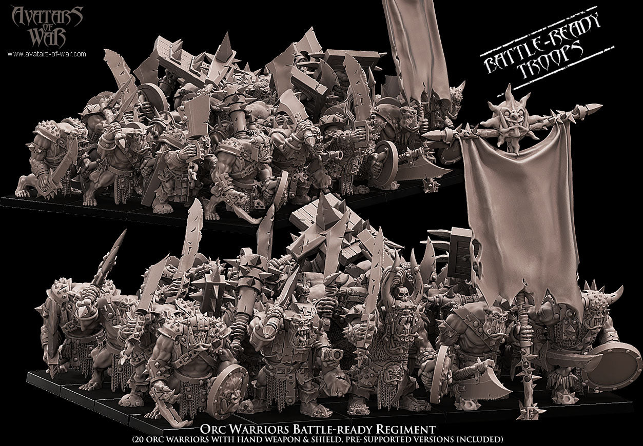 Orc Warriors with Cleavers Regiment