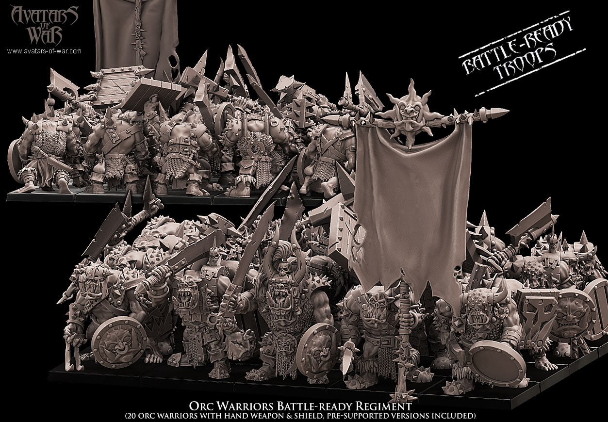 Orc Warriors with Cleavers Regiment