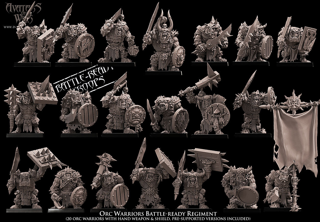 Orc Warriors with Cleavers Regiment