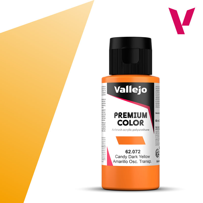 Vallejo Premium Color Candy Dark Yellow (60ml)