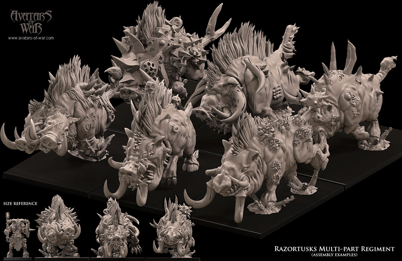 Razortusks Multi-Part Regiment