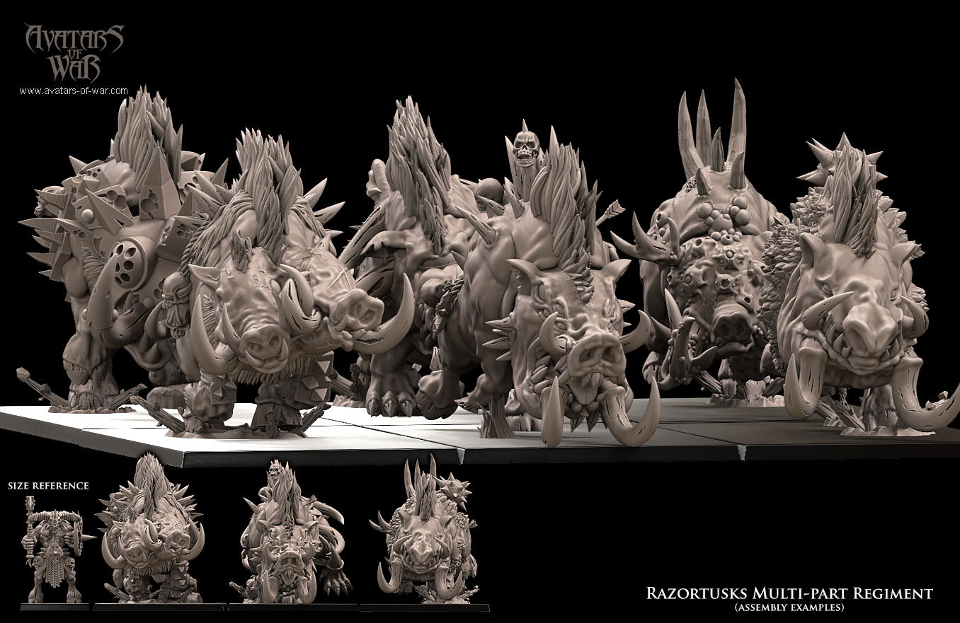 Razortusks Multi-Part Regiment