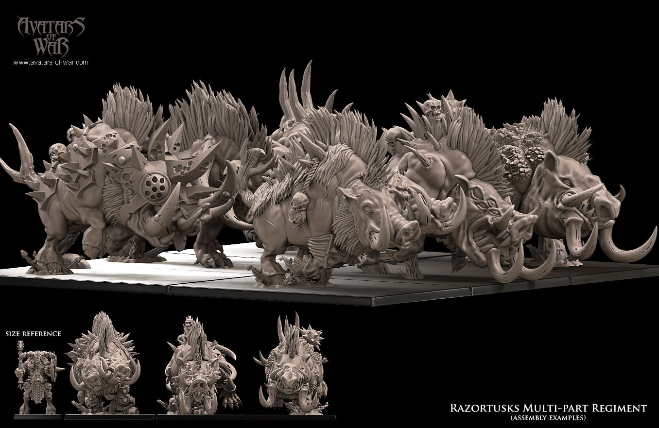 Razortusks Multi-Part Regiment