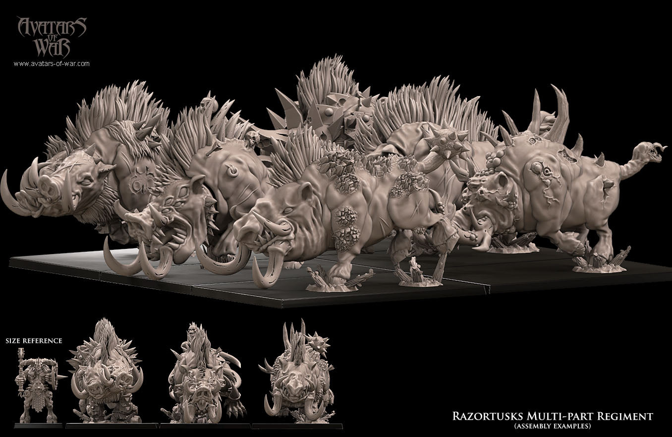 Razortusks Multi-Part Regiment