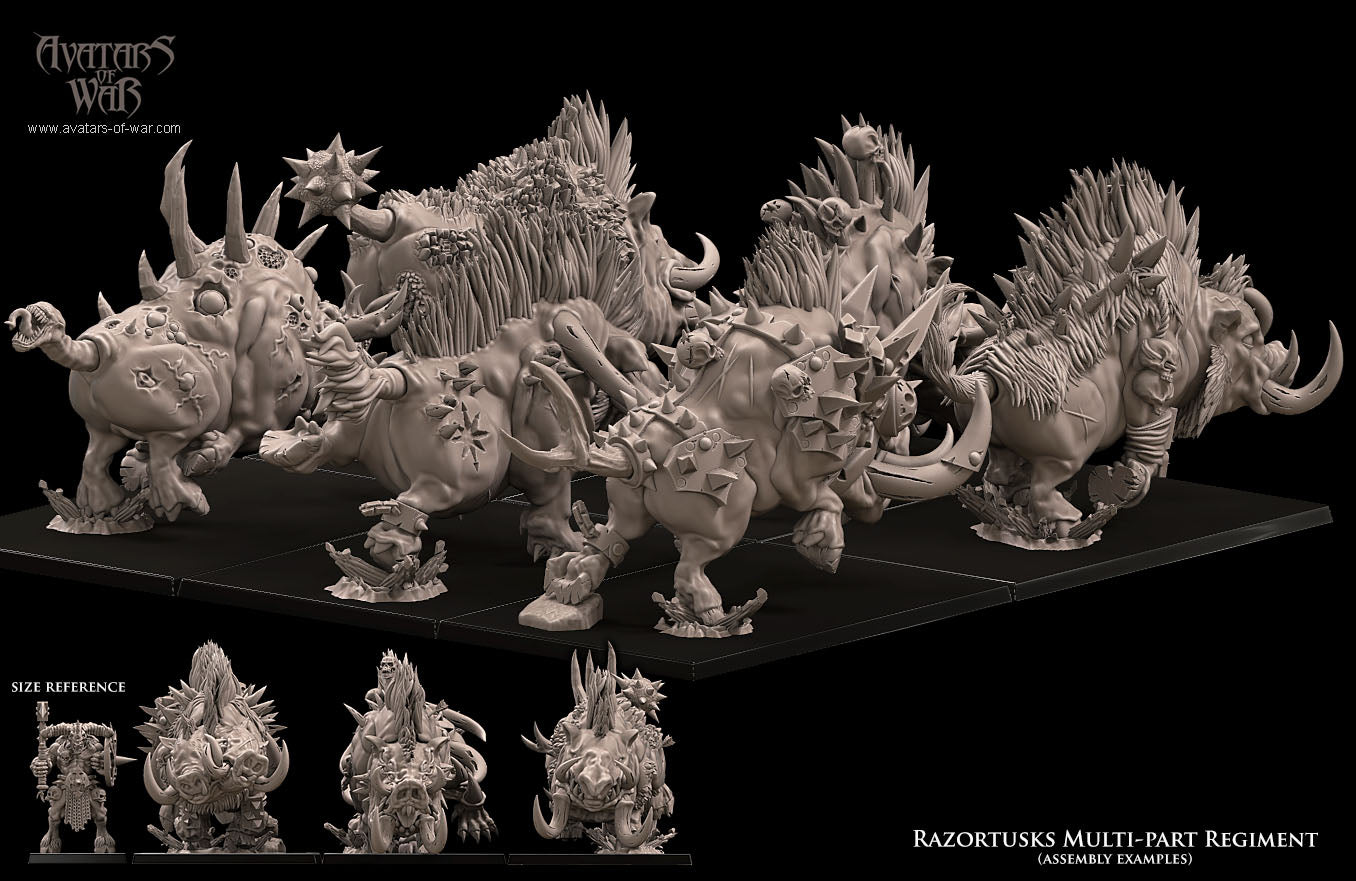 Razortusks Multi-Part Regiment
