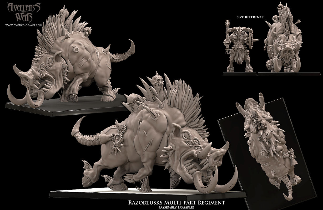 Razortusks Multi-Part Regiment