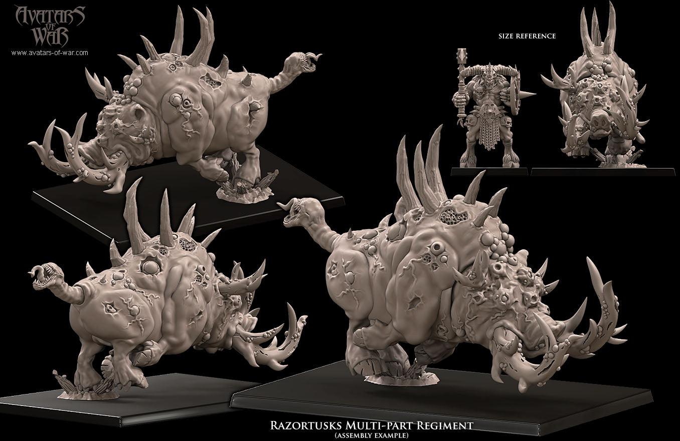 Razortusks Multi-Part Regiment