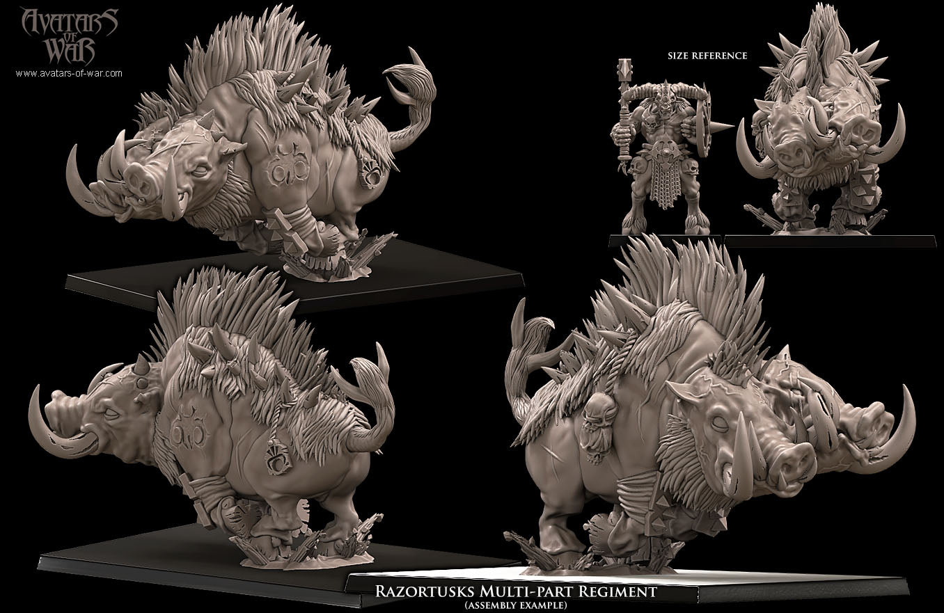 Razortusks Multi-Part Regiment
