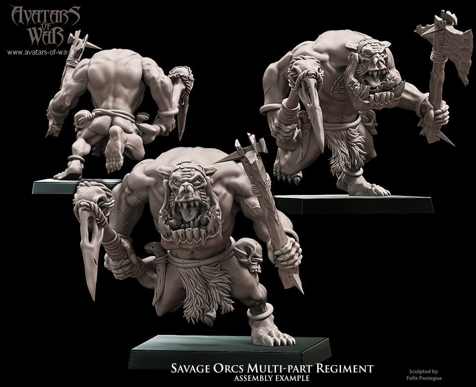 Savage Orc Multi-Part Regiment