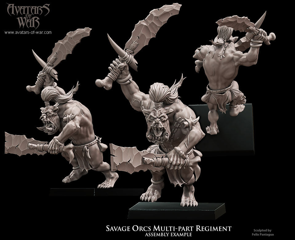 Savage Orc Multi-Part Regiment