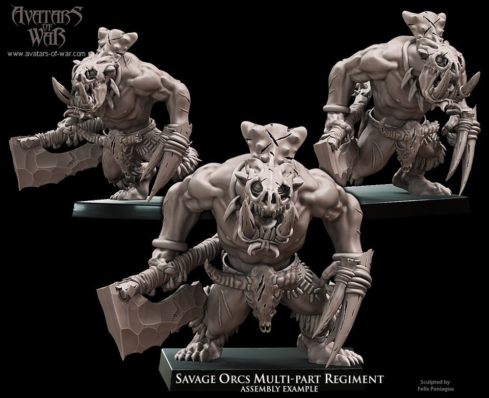 Savage Orc Multi-Part Regiment