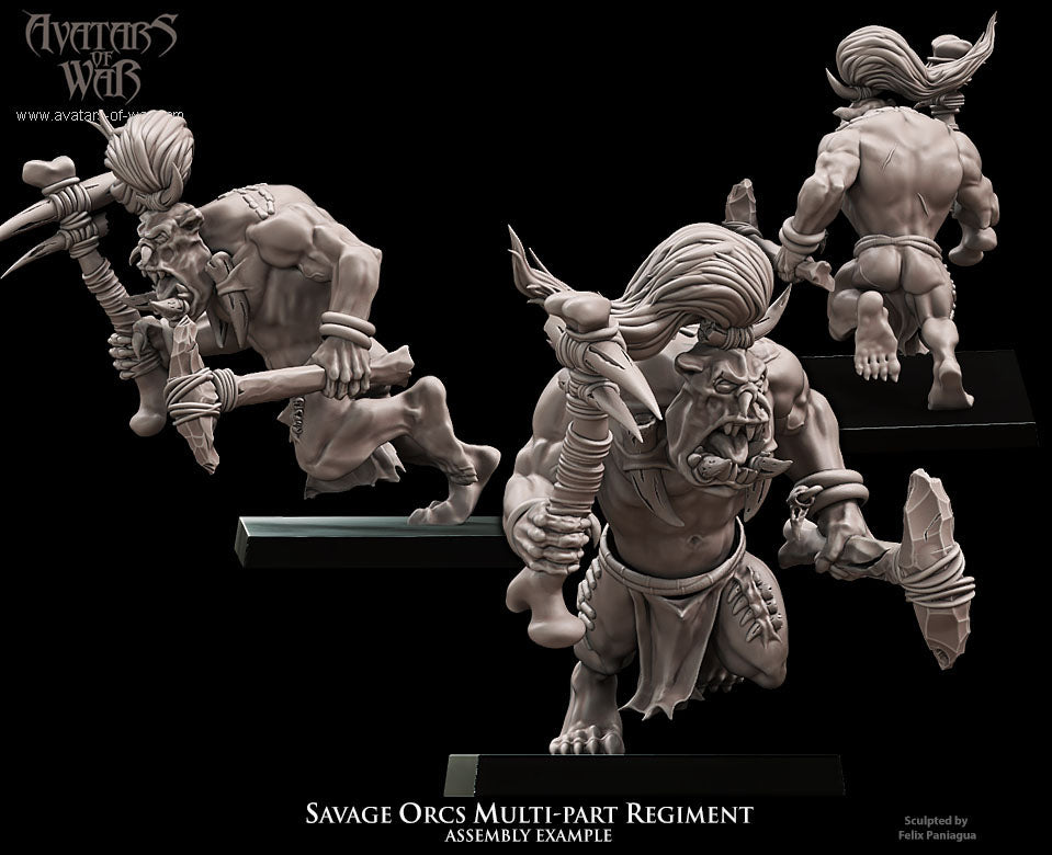 Savage Orc Multi-Part Regiment