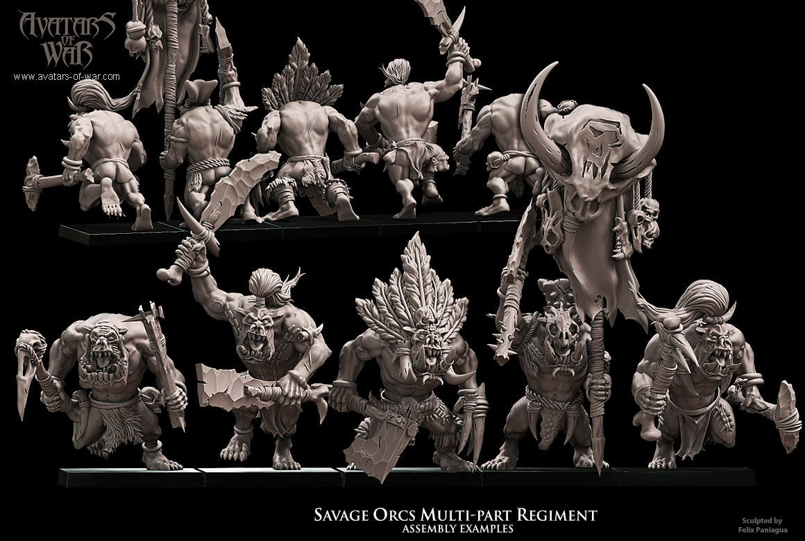 Savage Orc Multi-Part Regiment