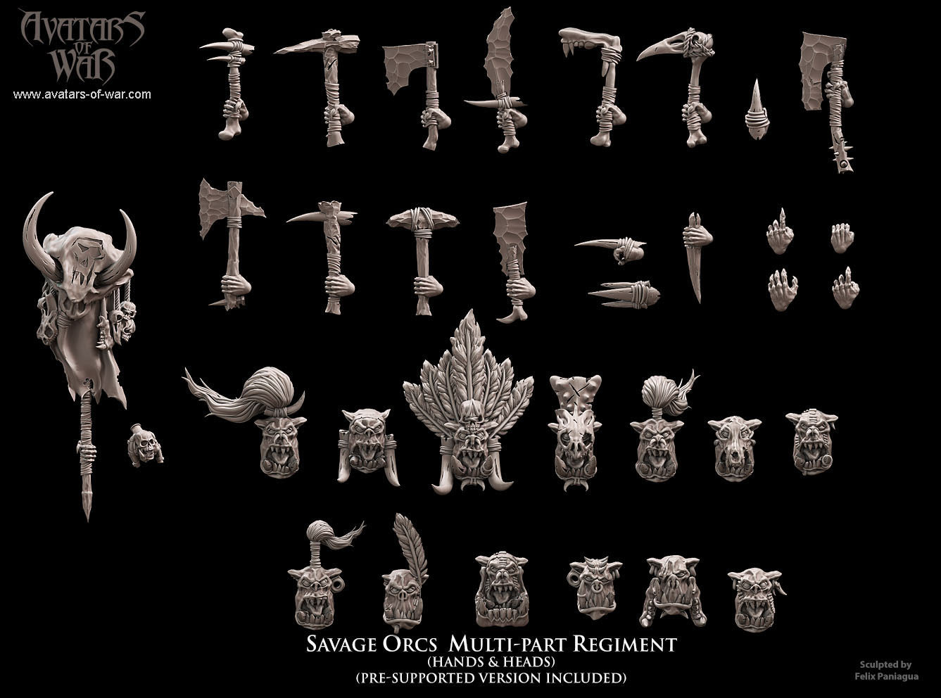 Savage Orc Multi-Part Regiment