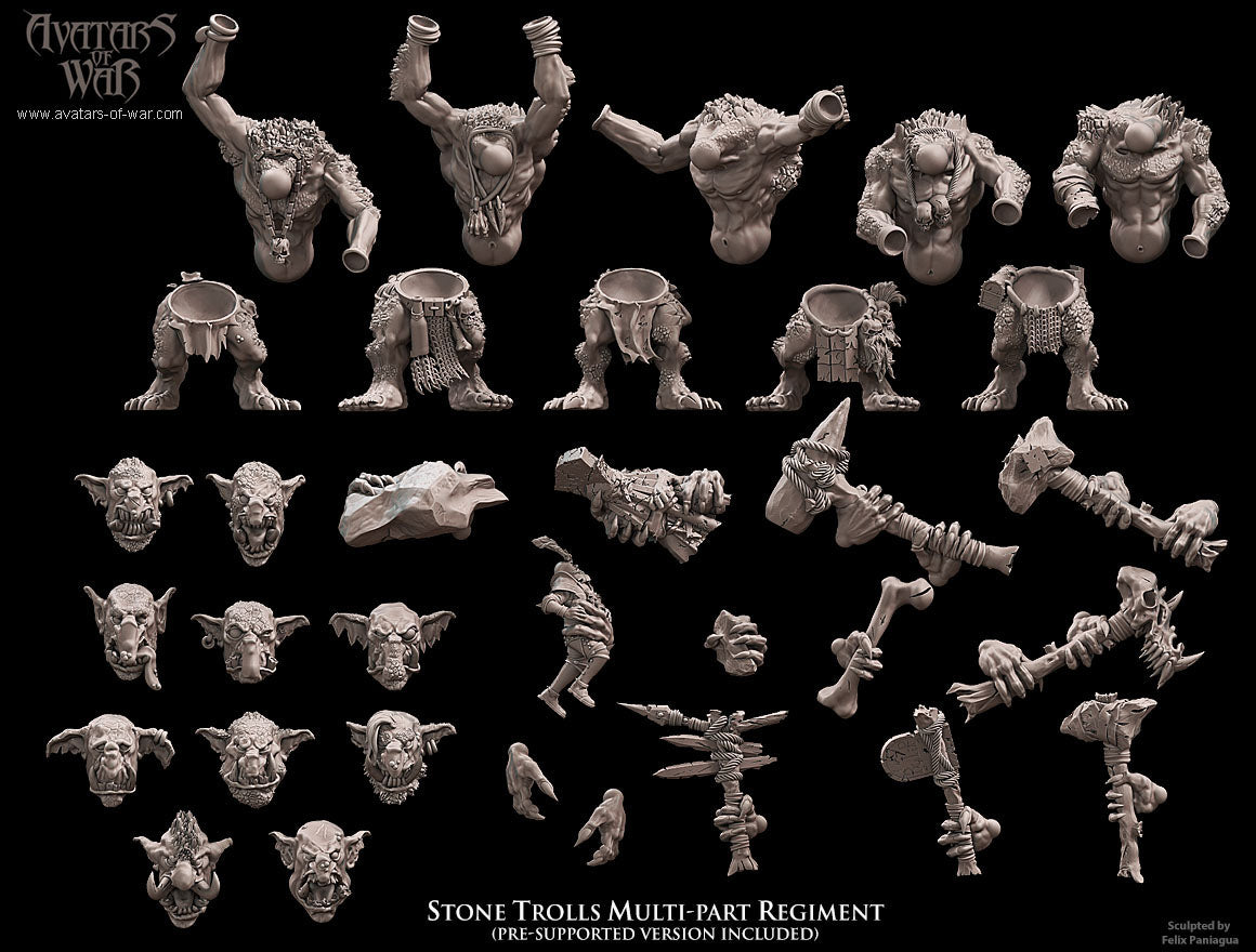 Stone Troll Multi-Part Regiment