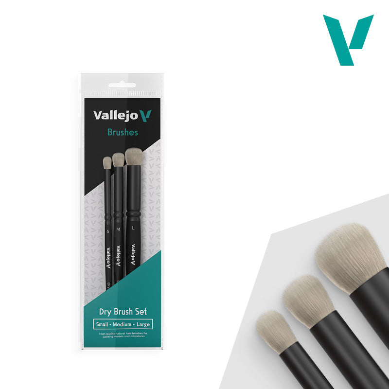 Vallejo Dry Brush Set (S, M, L)