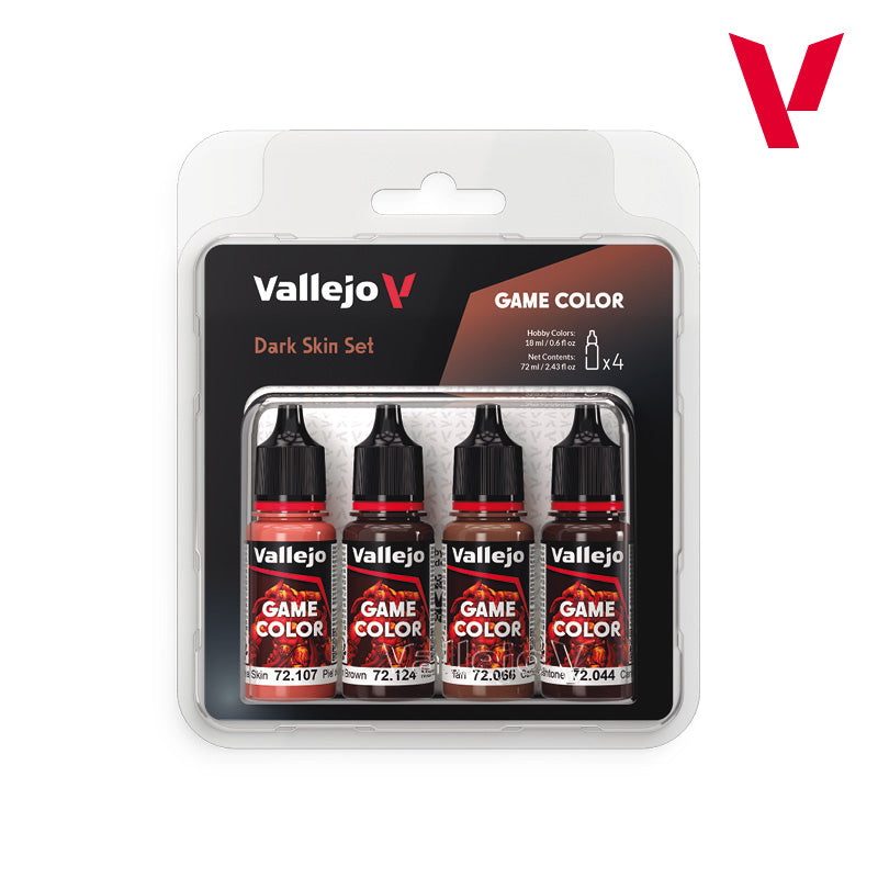 Vallejo Game Color Dark Skin Colours Set