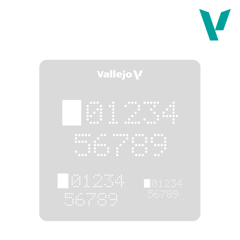 Vallejo Stencils Digital Numbers