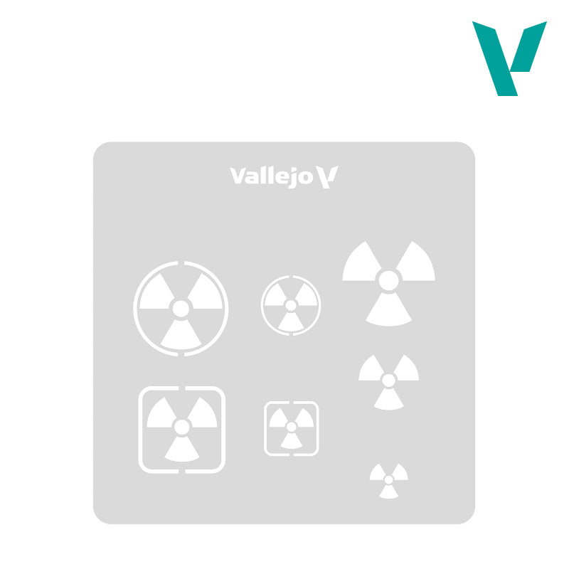 Vallejo Stencils Radioactivity Signs