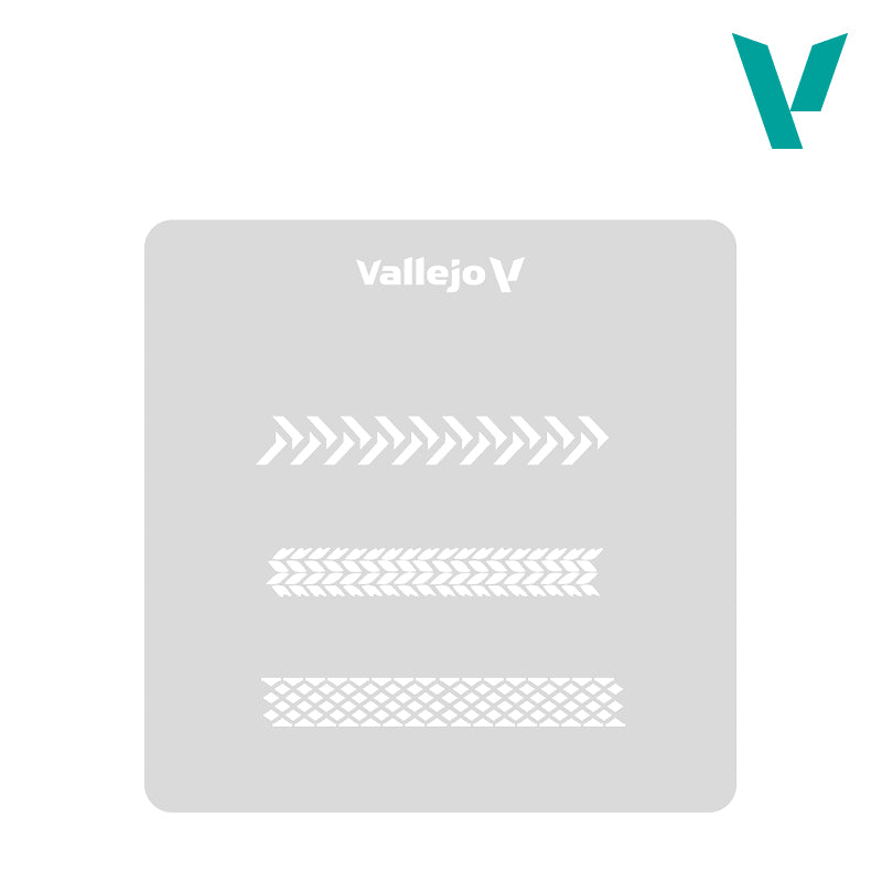 Vallejo Stencils 1/35 Tyre Marks