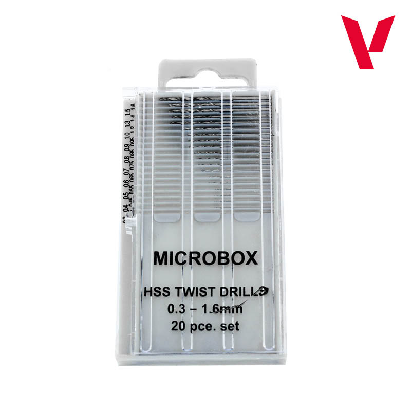 Vallejo Microbox Drill Set (x20, 0.3-1.6mm)