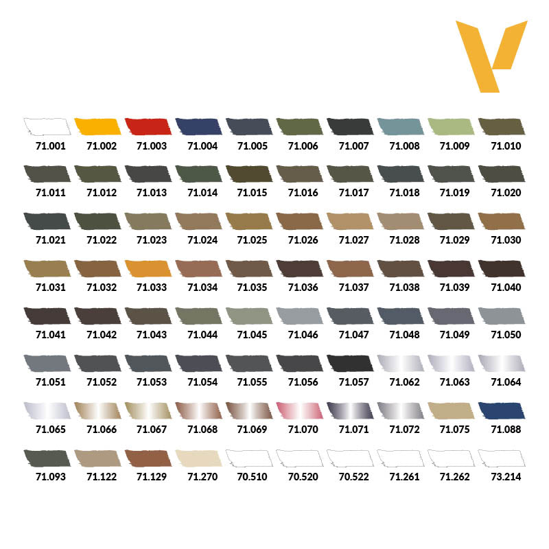 Vallejo Model Air Color Selection Carry Case Set