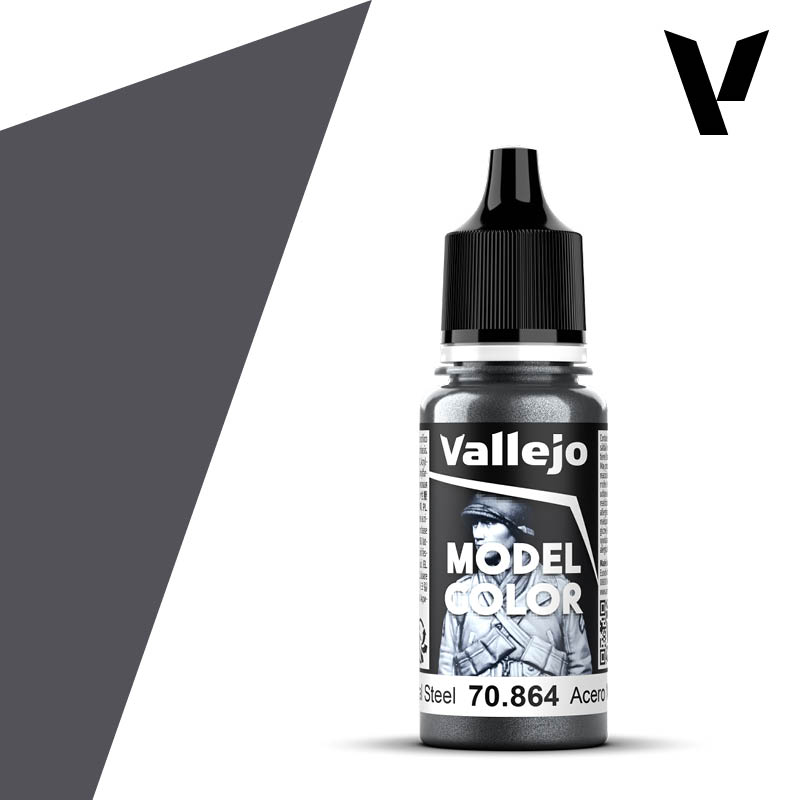 Vallejo Model Color Metallic Natural Steel