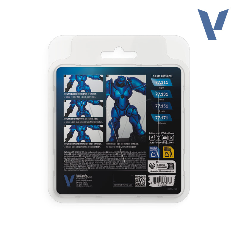 Vallejo TMM Sapphire Blue Set