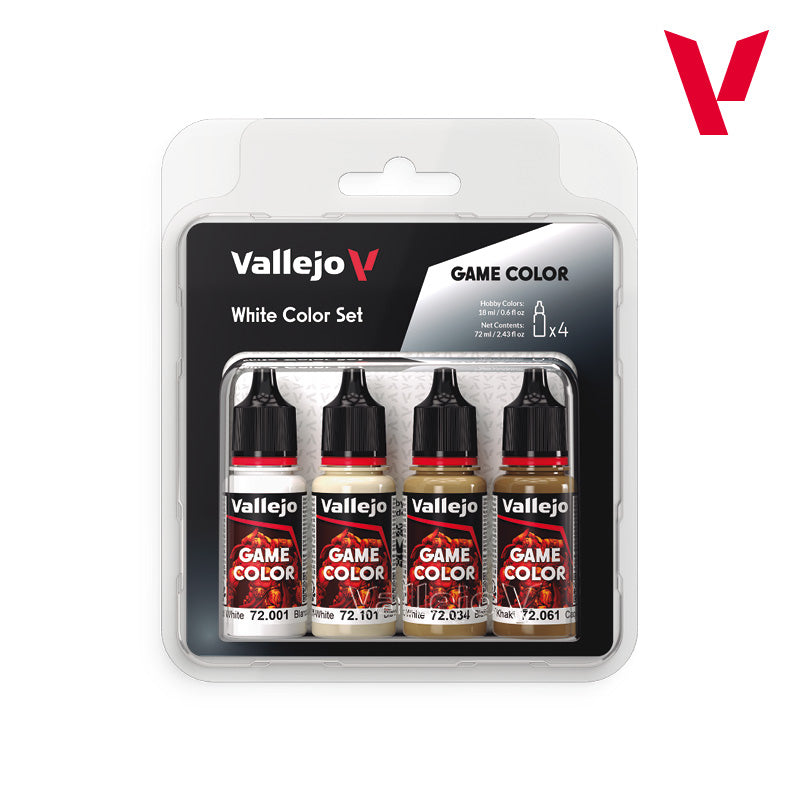 Vallejo Game Color White Colours Set