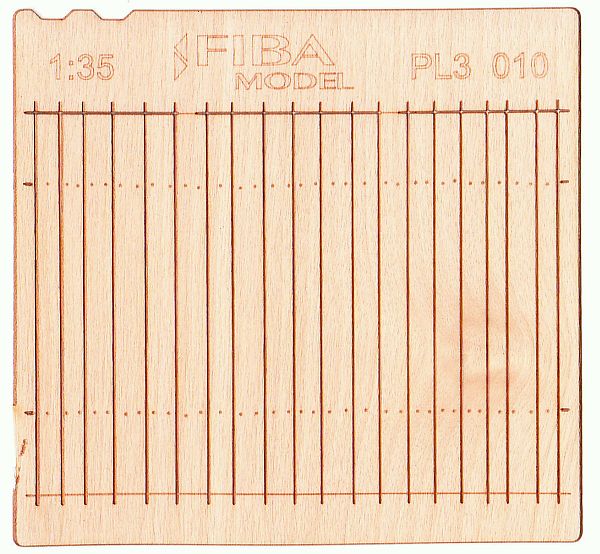 Model Scene - PL3-010 - Tall Long Wooden Fence
