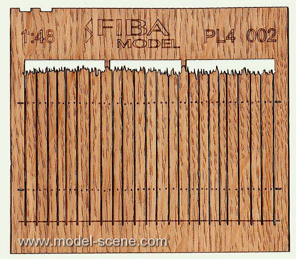 Model Scene - PL4-002 - Medium Rough Cut Wooden Fence I