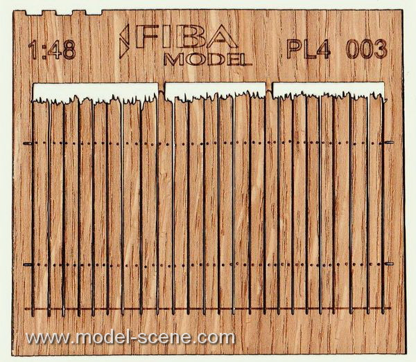 Model Scene - PL4-003 - Medium Rough Cut Wooden Fence II