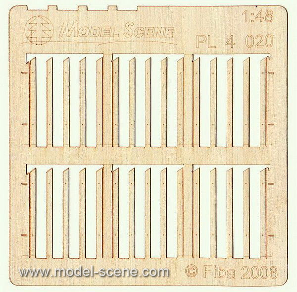 Model Scene - PL4-020 - Medium Gapped Fence Boards