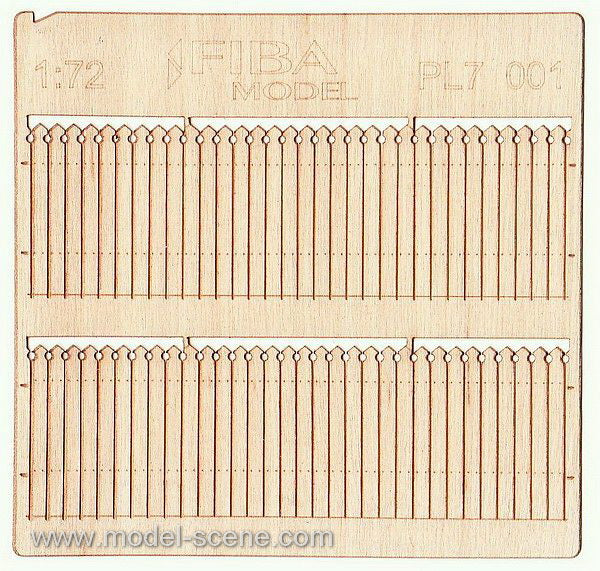 Model Scene - PL7-001 - Decorative Wooden Fence I