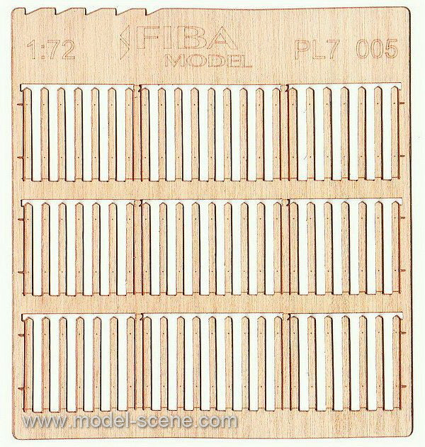 Model Scene - PL7-005 - Gapped Wooden Picket Fence