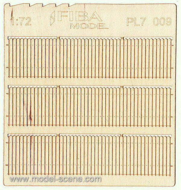 Model Scene - PL7-009 - Gapped Wooden Stockade Fence II