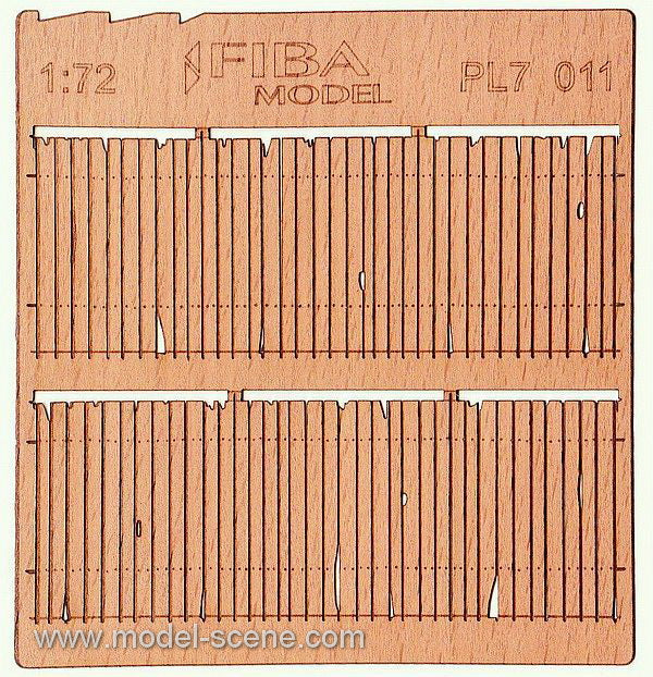 Model Scene - PL7-011 - Damaged Wooden Fence I